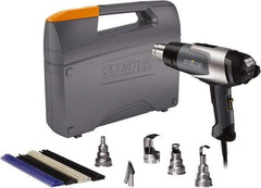 Steinel - 120 to 1,200°F Heat Setting, 4 to 13 CFM Air Flow, Heat Gun Kit - 120 Volts, 13.5 Amps, 1,600 Watts, 6' Cord Length - Americas Industrial Supply