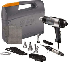 Steinel - 120 to 1,200°F Heat Setting, 4 to 13 CFM Air Flow, Heat Gun Kit - 120 Volts, 13.5 Amps, 1,600 Watts, 6' Cord Length - Americas Industrial Supply