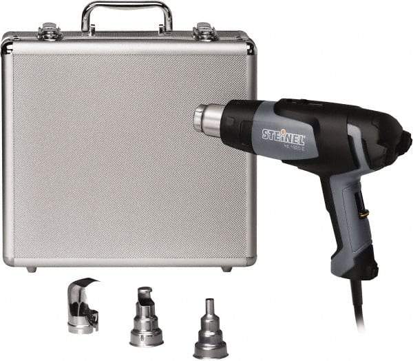 Steinel - 120 to 1,100°F Heat Setting, 1 to 13 CFM Air Flow, Heat Gun Kit - 120 Volts, 13.2 Amps, 1,600 Watts, 6' Cord Length - Americas Industrial Supply