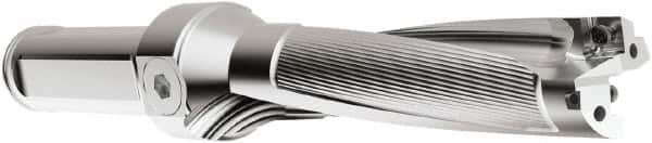 Seco - 5" Max Drill Depth, 4xD, 1-1/4" Diam, Indexable Insert Drill - 2 Inserts, 1-1/2" Shank Diam, Straight Shank - Americas Industrial Supply