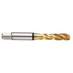 10-32 2B 2-Flute Cobalt Black Ring Semi-Bottoming 45 degree Spiral Flute Tap-TiN - Americas Industrial Supply