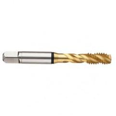 1/4-28 2B 2-Flute Cobalt Black Ring Semi-Bottoming 45 degree Spiral Flute Tap-TiN - Americas Industrial Supply