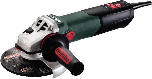 Metabo - 6" Wheel Diam, 2,000 to 7,600 RPM, Corded Angle & Disc Grinder - 5/8-11 Spindle, 13.5 Amps - Americas Industrial Supply