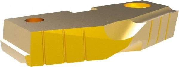 Allied Machine and Engineering - 2-15/16" Diam x 7/16" Thick, Seat Code 5, 144° Included Angle Spade Drill Insert - TiN Coated, Cobalt, Grade Super Cobalt, Series T-A - Americas Industrial Supply