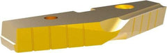 Allied Machine and Engineering - 3-3/4" Diam x 7/16" Thick, Seat Code 7, 144° Included Angle Spade Drill Insert - TiN Coated, Cobalt, Grade Super Cobalt, Series T-A - Americas Industrial Supply