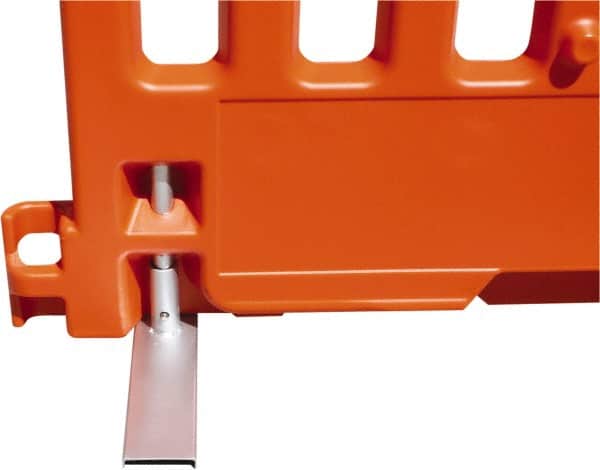 VizCon - 72" High x 6' Long x 38" Wide Barrier Leg Kit - Bright Finish, Silver, Use with 57000 - Americas Industrial Supply