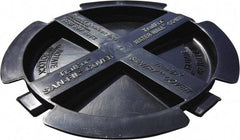 VizCon - 1" High x 8" Long x 8" Wide Barrier Fill Cap - Uncoated, Black, Use with 45032-O, 45032-W - Americas Industrial Supply