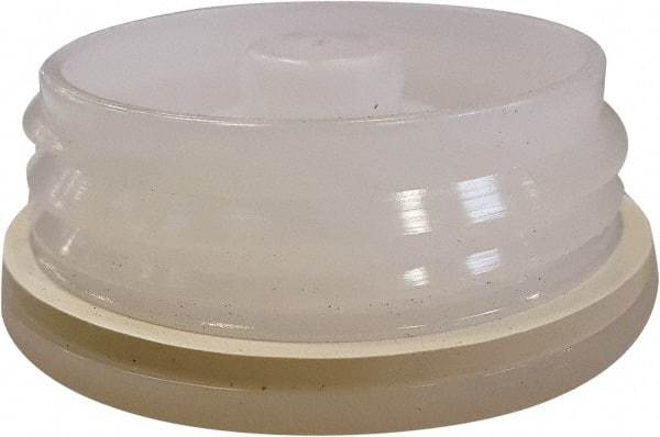 VizCon - 2" High x 2" Long x 2" Wide Barrier Drain Plug - Uncoated, White, Use with 45032-O, 45032-W - Americas Industrial Supply