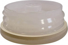 VizCon - 2" High x 2" Long x 2" Wide Barrier Drain Plug - Uncoated, White, Use with 45032-O, 45032-W - Americas Industrial Supply