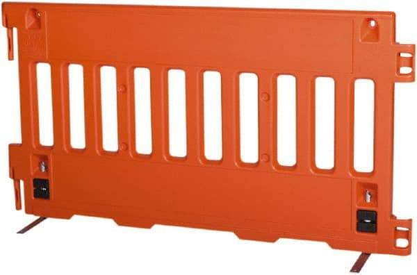 VizCon - 38" High x 6' Max Width Barrier - Polyethylene, Orange - Americas Industrial Supply
