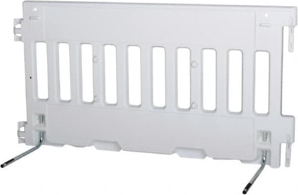 VizCon - 38" High x 6' Max Width Barrier - Polyethylene, White - Americas Industrial Supply