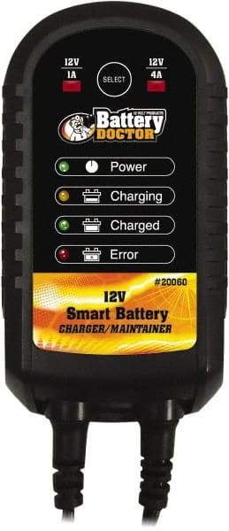 Battery Doctor - 12 Volt Automatic Charger/Maintainer - 1 Amps/4 Amps - Americas Industrial Supply