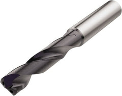 Seco - 7/64" 140° Spiral Flute Solid Carbide Screw Machine Drill Bit - Americas Industrial Supply