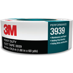 3M Heavy Duty Duct Tape 3939 Silver 48 mm × 54.8 m 9.0 mil Individually Wrapped Conveniently Packaged - Americas Industrial Supply