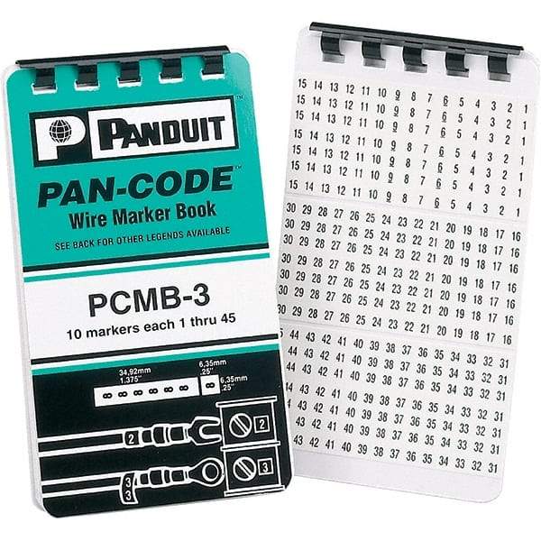 Panduit - Wire Marker Books & Pens Wire Marker Type: Book Ink Color: Black - Americas Industrial Supply