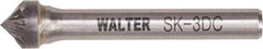 WALTER Surface Technologies - 3/8" Cut Diam, 1/4" Shank Diam, Cone Head Double Cut Burr - Tungsten Carbide, 0.2" LOC, 4-1/2" OAL - Americas Industrial Supply