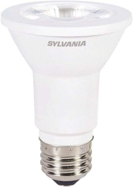 SYLVANIA - 6 Watt LED Flood/Spot Medium Screw Lamp - 3,000°K Color Temp, 425 Lumens, Shatter Resistant, PAR20, 25,000 hr Avg Life - Americas Industrial Supply