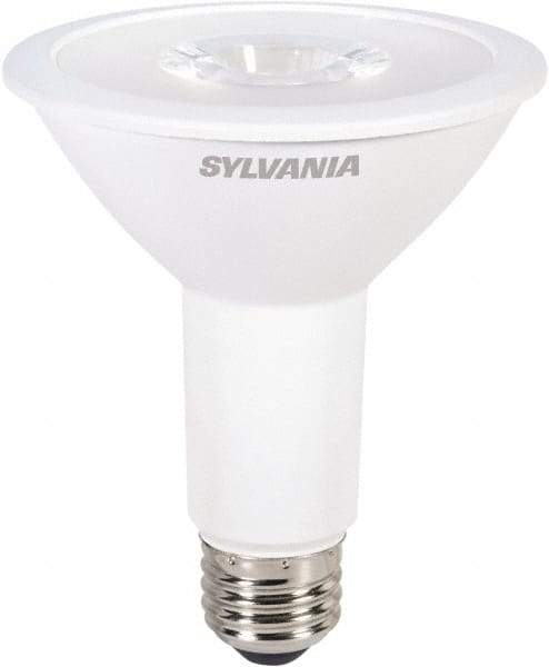 SYLVANIA - 9 Watt LED Flood/Spot Medium Screw Lamp - 3,000°K Color Temp, 700 Lumens, Shatter Resistant, PAR30L, 25,000 hr Avg Life - Americas Industrial Supply