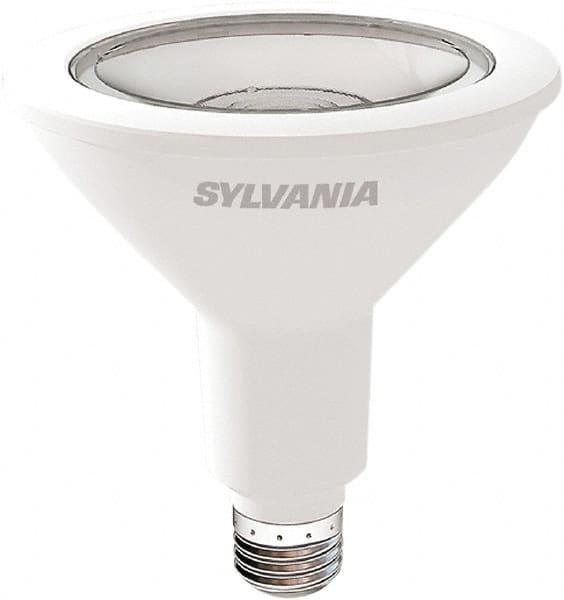 SYLVANIA - 13 Watt LED Flood/Spot Medium Screw Lamp - 3,000°K Color Temp, 1050 Lumens, Shatter Resistant, PAR38, 25,000 hr Avg Life - Americas Industrial Supply