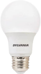 SYLVANIA - 8 Watt LED Residential/Office Medium Screw Lamp - 2,700°K Color Temp, 800 Lumens, Shatter Resistant, A19, 11,000 hr Avg Life - Americas Industrial Supply