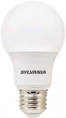 SYLVANIA - 6 Watt LED Residential/Office Medium Screw Lamp - 2,700°K Color Temp, 450 Lumens, Shatter Resistant, A19, 11,000 hr Avg Life - Americas Industrial Supply