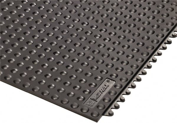 Notrax - 3' Long x 3' Wide x 5/8" Thick, Anti-Fatigue Modular Matting Tiles - 4 Interlocking Sides, Black, For Dry Areas, Series 460 - Americas Industrial Supply