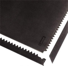 Notrax - 3' Long x 2" Wide x 1/2" Thick, Anti-Fatigue Modular Matting Tiles - Male, 4 Interlocking Sides, Black, For Dry Areas, Series 041 - Americas Industrial Supply