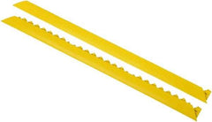 Notrax - 3' Long x 2" Wide x 5/8" Thick, Anti-Fatigue Modular Matting Tiles - Male, 4 Interlocking Sides, Yellow, For Dry Areas, Series 461 - Americas Industrial Supply