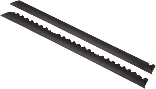 Notrax - 3' Long x 2" Wide x 5/8" Thick, Anti-Fatigue Modular Matting Tiles - Female, 4 Interlocking Sides, Black, For Dry Areas, Series 461 - Americas Industrial Supply