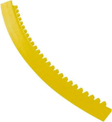Notrax - 3' Long x 2" Wide x 5/8" Thick, Anti-Fatigue Modular Matting Tiles - Male, 4 Interlocking Sides, Yellow, For Dry Areas, Series 481 - Americas Industrial Supply