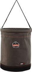 Ergodyne - 1 Pocket Gray Canvas Tool Bucket - 16" Wide x 16" Deep x 20" High - Americas Industrial Supply