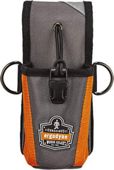 Ergodyne - Radio Holster with 1 Pocket - Ballistic Polyester, Gray - Americas Industrial Supply