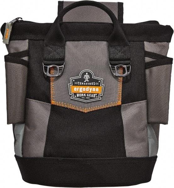 Ergodyne - General Purpose Holster with 10 Pockets - Ballistic Polyester, Gray, 11-1/2" Wide x 13" High x 6" Deep - Americas Industrial Supply