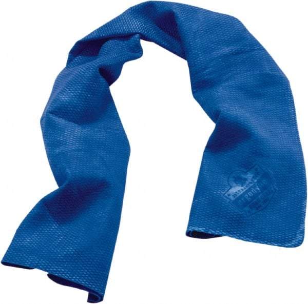 Ergodyne - Size 29-1/2", Cooling Towel - Blue Solid Pattern, PVA - Americas Industrial Supply