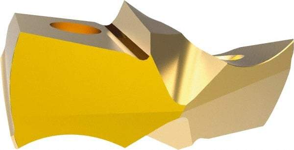 Allied Machine and Engineering - 31.2mm Diam, Seat Code 29, 140° Included Angle Spade Drill Insert - TiN Coated, Carbide, Series GEN3SYS XT Pro - Americas Industrial Supply
