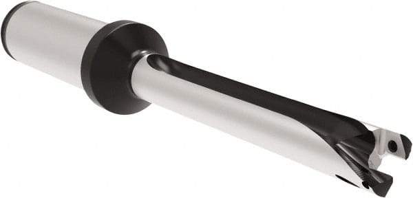 Allied Machine and Engineering - Series 12, 12 to 12.99mm Diam, 3/4" Diam Straight Shank with Flange, Straight Flute Spade Drill - 5.1142" Max Depth, 6.199" Body Length, 8-5/16" OAL, Long Length, Through Coolant - Americas Industrial Supply