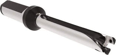 Allied Machine and Engineering - Series 11, 11 to 11.99mm Diam, 16mm Diam Straight Shank with Flange, Straight Flute Spade Drill - 83.9mm Max Depth, 160.4mm OAL, Standard Length, Through Coolant - Americas Industrial Supply