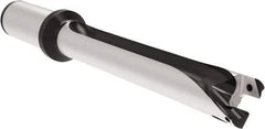 Allied Machine and Engineering - Series 22, 22 to 23.99mm Diam, 1" Diam Straight Shank with Flange, Straight Flute Spade Drill - 6-39/64" Max Depth, 10-5/16" OAL, Standard Length, Through Coolant - Americas Industrial Supply