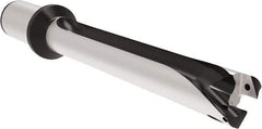 Allied Machine and Engineering - Series 32, 32 to 35mm Diam, 1-1/2" Diam Straight Shank with Flange, Straight Flute Spade Drill - 9-41/64" Max Depth, 14.5689" OAL, Standard Length, Through Coolant - Americas Industrial Supply