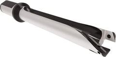 Allied Machine and Engineering - Series 22, 22 to 23.99mm Diam, 1" Diam Straight Shank with Flange, Straight Flute Spade Drill - 6-39/64" Max Depth, 10-5/16" OAL, Standard Length, Through Coolant - Americas Industrial Supply