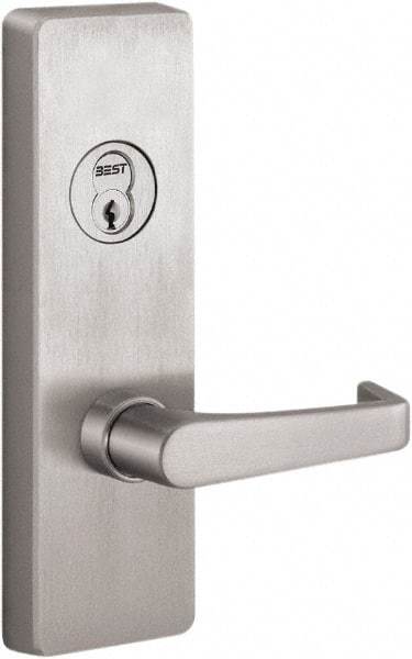 Stanley - Satin Stainless Steel Finish, Steel Lever Trim - Nonhanded, For Exit Devices - Americas Industrial Supply