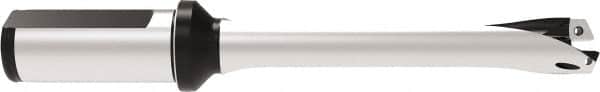 Allied Machine and Engineering - Series 20, 20 to 21.99mm Diam, 1" Diam Straight Shank with Flange, Straight Flute Spade Drill - 2-17/32" Max Depth, 6.331" OAL, Standard Length, Through Coolant - Americas Industrial Supply