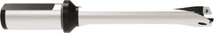 Allied Machine and Engineering - Series 20, 20 to 21.99mm Diam, 1" Diam Straight Shank with Flange, Straight Flute Spade Drill - 2-17/32" Max Depth, 6.331" OAL, Standard Length, Through Coolant - Americas Industrial Supply