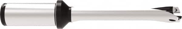 Allied Machine and Engineering - Series 18, 18 to 19.99mm Diam, 1" Diam Straight Shank with Flange, Straight Flute Spade Drill - 3-15/16" Max Depth, 7.665" OAL, Standard Length, Through Coolant - Americas Industrial Supply