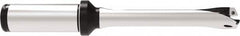 Allied Machine and Engineering - Series 15, 15 to 15.99mm Diam, 3/4" Diam Straight Shank with Flange, Straight Flute Spade Drill - 3-5/32" Max Depth, 6-11/32" OAL, Standard Length, Through Coolant - Americas Industrial Supply