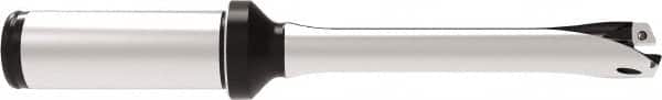 Allied Machine and Engineering - Series 14, 14 to 14.99mm Diam, 3/4" Diam Straight Shank with Flange, Straight Flute Spade Drill - 2-61/64" Max Depth, 6-5/32" OAL, Standard Length, Through Coolant - Americas Industrial Supply