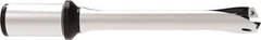Allied Machine and Engineering - Series 26, 26 to 28.99mm Diam, 1-1/4" Diam Straight Shank with Flange, Straight Flute Spade Drill - 5-23/32" Max Depth, 9.7368" OAL, Standard Length, Through Coolant - Americas Industrial Supply
