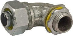 Hubbell-Raco - 1/2" Trade, Steel & Malleable Iron Angled Liquidtight Conduit Connector - Americas Industrial Supply