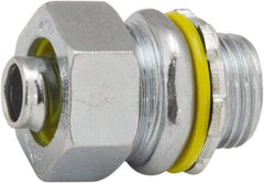 Hubbell-Raco - 3/8" Trade, Steel & Malleable Iron Straight Liquidtight Conduit Connector - Americas Industrial Supply