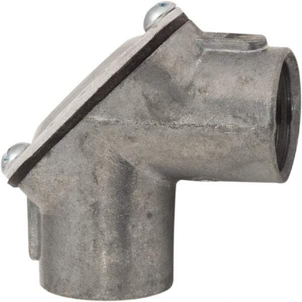 Hubbell-Raco - 3/4" Trade, Die Cast Zinc Threaded Angled Rigid/Intermediate (IMC) Conduit Coupling - Americas Industrial Supply